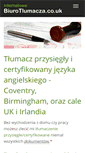 Mobile Screenshot of biurotlumacza.co.uk